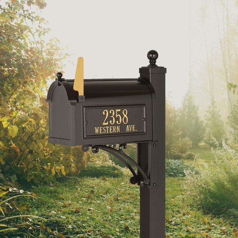 Alüminyum Ayaklı Kişiselleştirilebilir Adres Plakalı Paket Posta Kutusu - 166159
