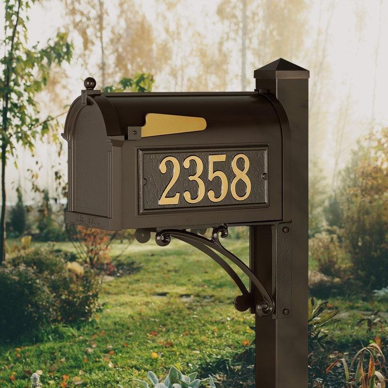 Alüminyum Ayaklı Kişiselleştirilebilir Posta Kutusu - 52x25 cm - 166114