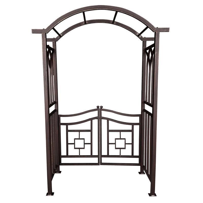 Alüminyum Kemerli Çift Kanatlı Bahçe Kapısı - 150 cm - 172581