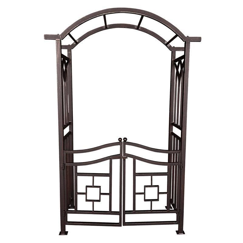 Alüminyum Kemerli Çift Kanatlı Bahçe Kapısı - 150 cm - 172581