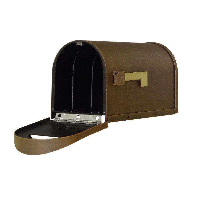 Alüminyum Mıknatıslı Kapaklı Direğe Monte Posta Kutusu - 26x23x51 cm - 166042