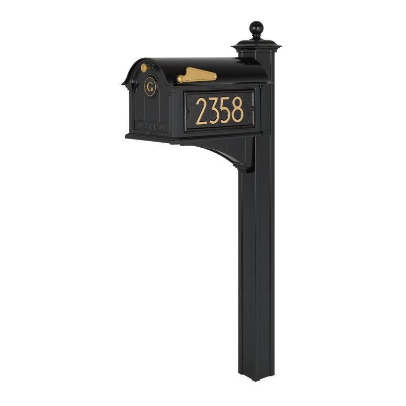 Alüminyum Monogramlı Ayaklı Posta Kutusu - 153x27x47 cm - 166036