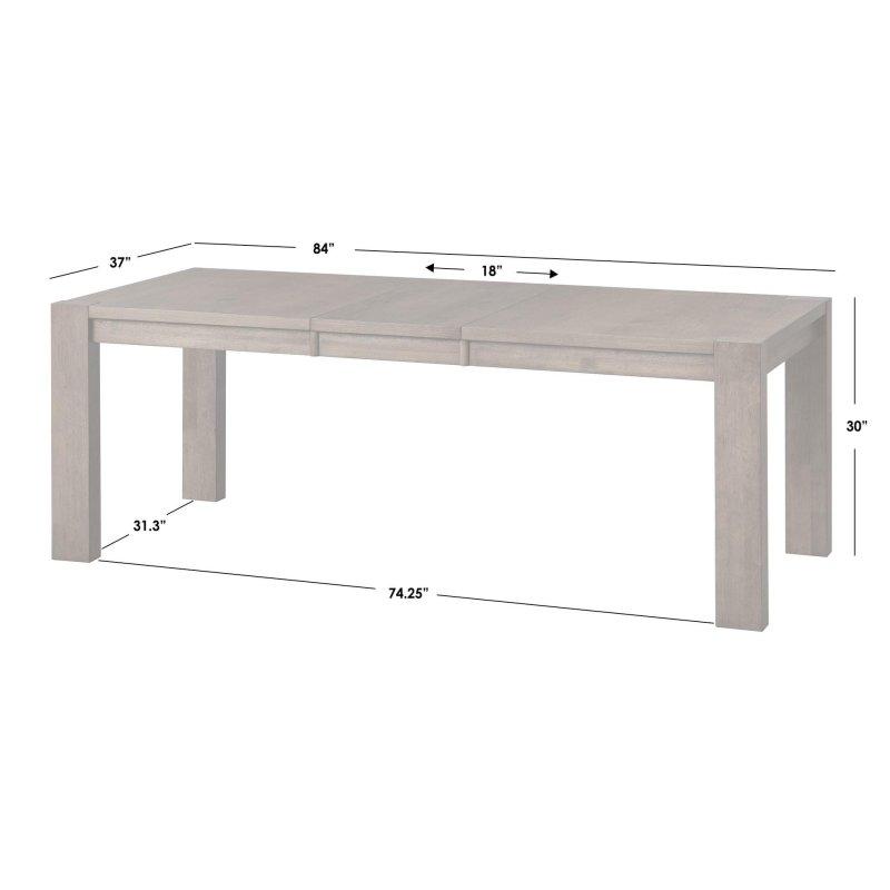 Antik Kahverengi Meşe Kaplama Masif Kauçuk Ağacı Büyüyebilen Dikdörtgen 8 Kişilik Bohem Yemek Masası - 168-214 cm - 238180