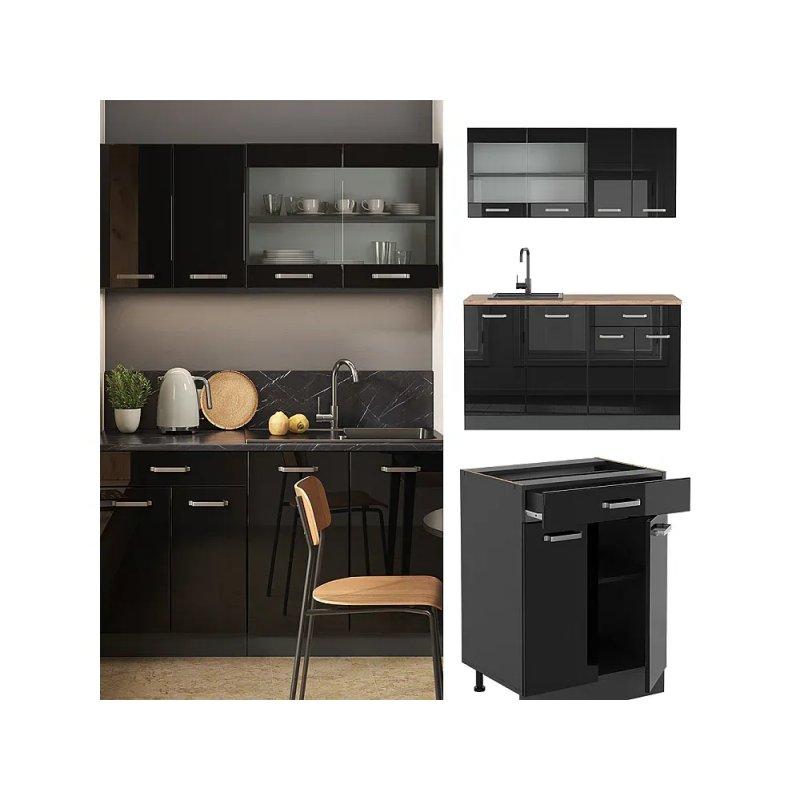 Antrasit Gri Hazır Mutfak Dolabı - 140 cm - 186463