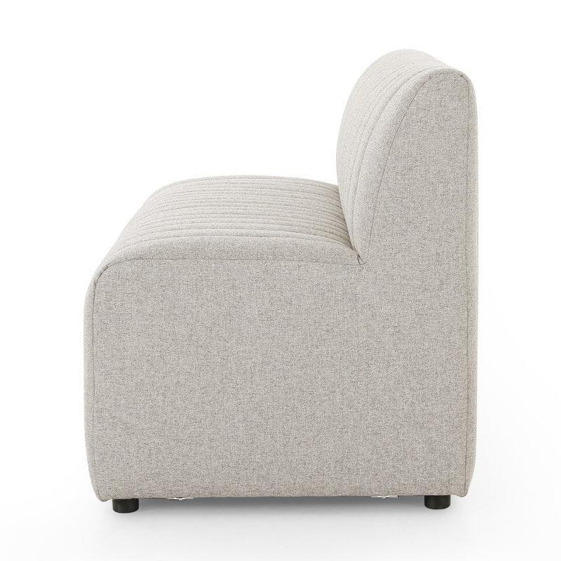 Antrasit Polyester Kumaş Sırtlı Kanal Kapitoneli Bench - 125 cm - 164209