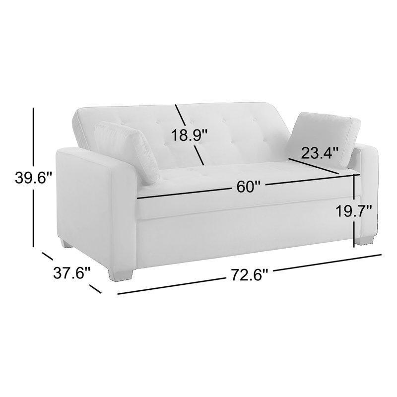 Antrasit Polyester Kumaş Yataklı Kapitoneli Kare Kollu Koltuk - 185 cm - 195733