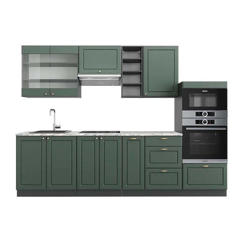 Antrasit ve Gold Meşe Mutfak Modeli - 280 cm - 186433