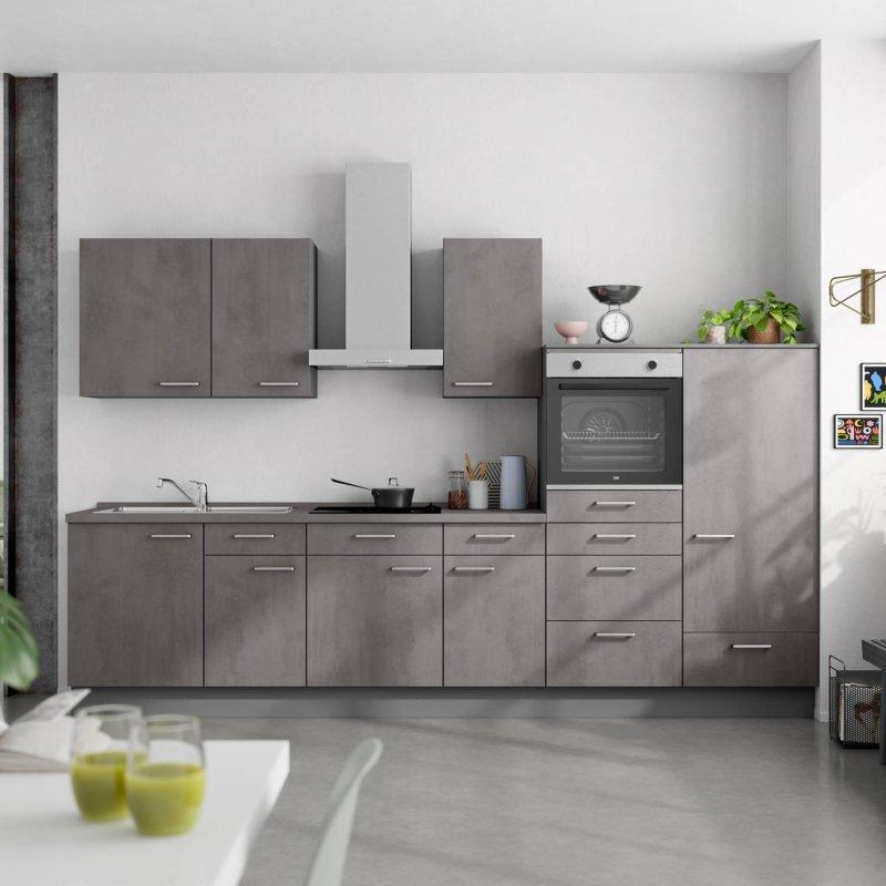 Arduvaz Grisi Beko Ankastre Cihazlı Amortisörlü Mutfak Modeli - 330 cm - 185459