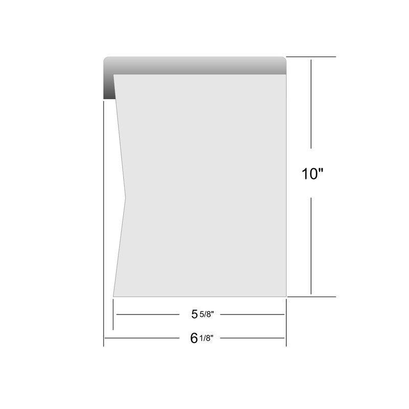 Arktik Beyaz ve Turuncu Alüminyum Adres Plakalı Duvara Monte Posta Kutusu - 45x26 cm - 165751