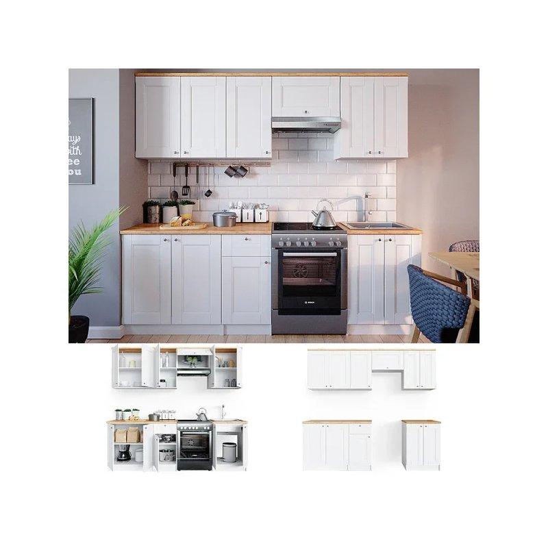 Asil Gri Bergamo Mutfak Modelleri - 240x60x82 cm - 186511
