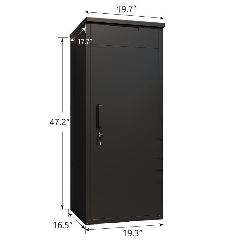 Ayaklı Çelik Kilitli Paket Teslimat ve Posta Kutusu - 120x51x51 cm - 166072