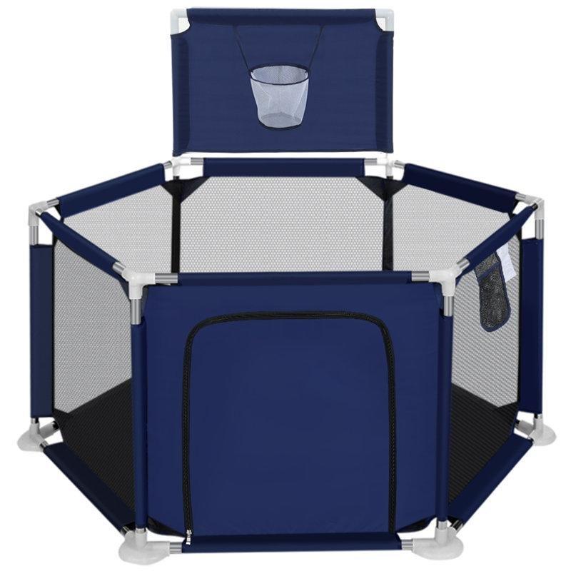 Basketbol Potalı Taşınabilir Fermuarlı Bebek Oyun Alanı - 125x130 cm - 181471
