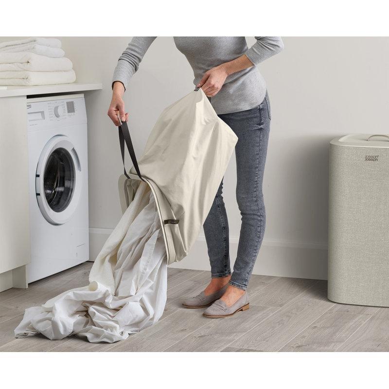Bej Bez Kapaklı Çıkarılabilir Torbalı Çamaşır Sepeti - 60 Litre - 187882
