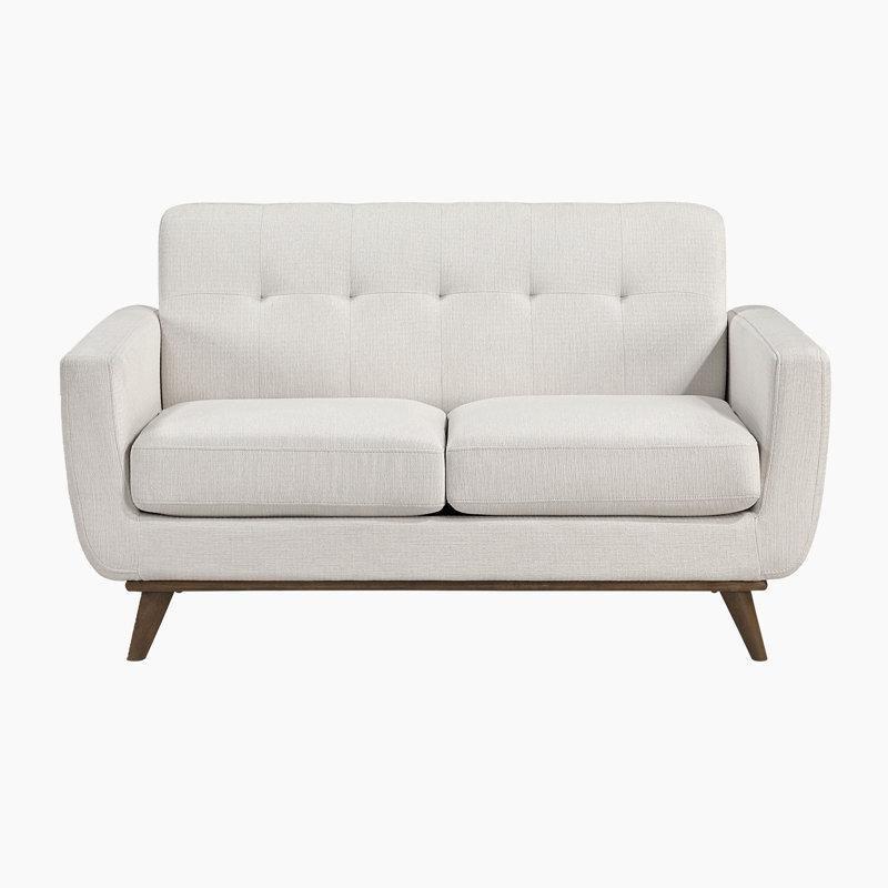 Bej Kumaş Kapitoneli İkili Koltuk - 158 cm - 206767