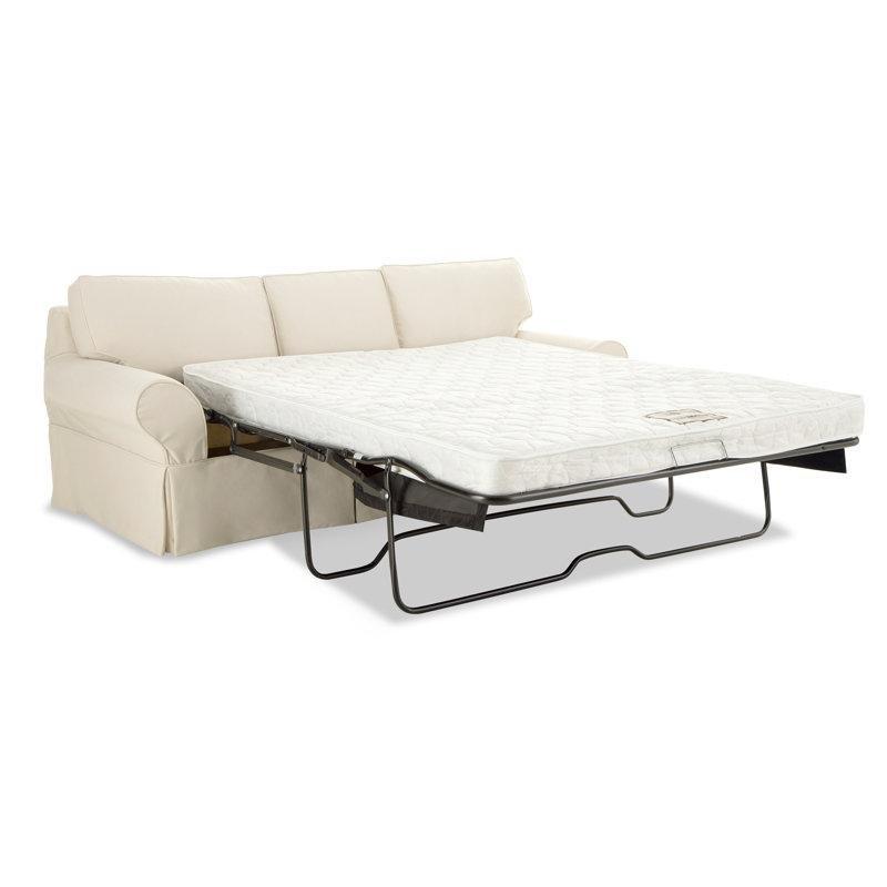 Bej Masif Ahşap Kılıflı Kıvrık Kollu Yataklı Koltuk - 224 cm - 194884