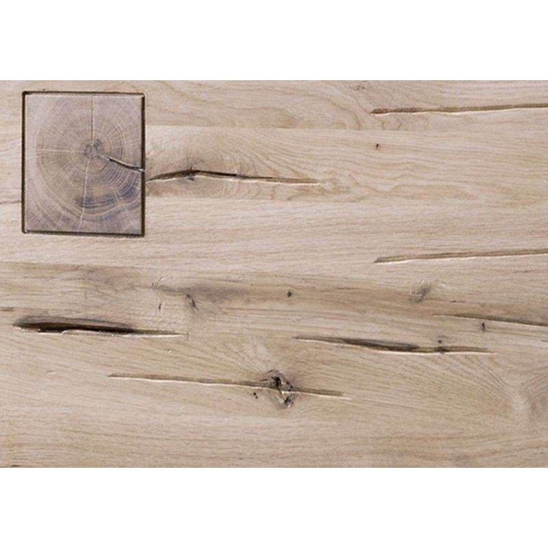 Bej Masif Yabani Meşe Bohem Yemek Masası - 220x100 cm - 235803