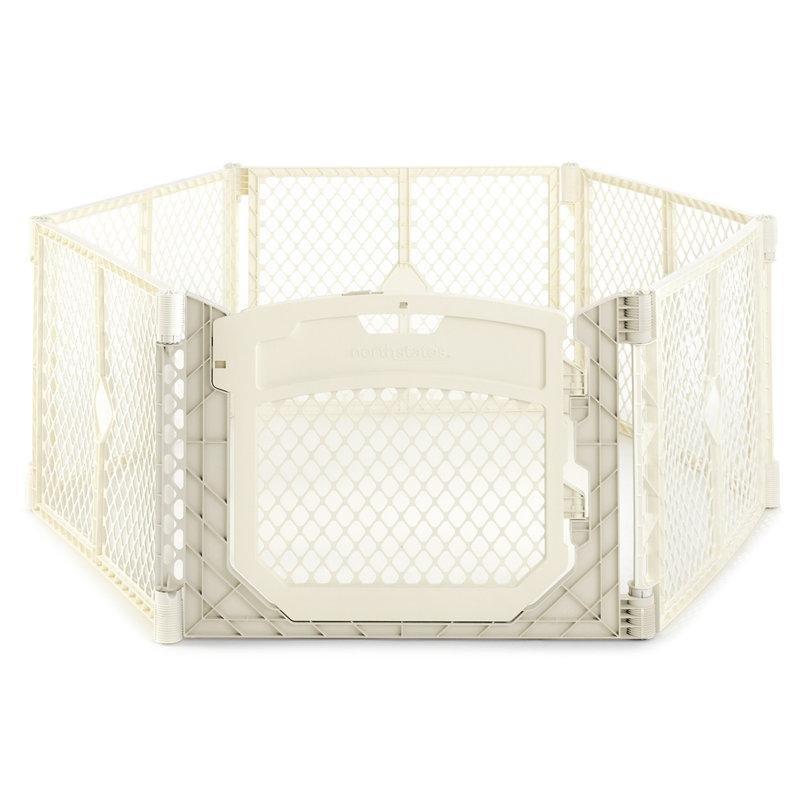 Bej Plastik Katlanır Kilitli Kapılı Taşınabilir Bebek Çocuk Oyun Alanı - 67 cm Yükseklik - 181363