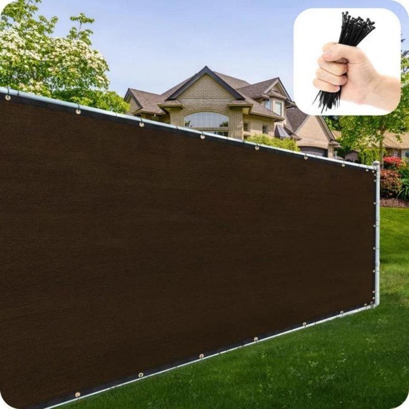 Bej Polietilen UV Korumalı Suya Dayanıklı Nefes Alabilir Balkon Çiti - 122x2530 cm - 174666