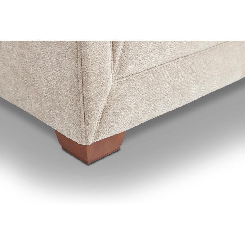 Bej Polyester Kumaş Kıvrık Kollu 4 Parça Koltuk Takımı - 191056