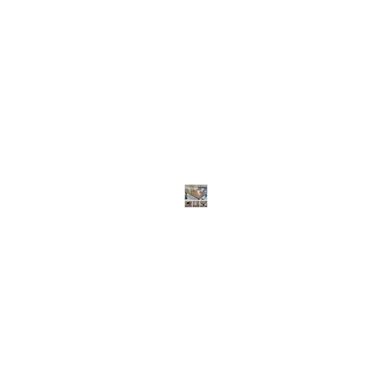 Bej Rattan ve Çelik Minderli Şemsiye Delikli 6 Kişilik Bahçe Masa Takımı - 166x97 cm - 216759