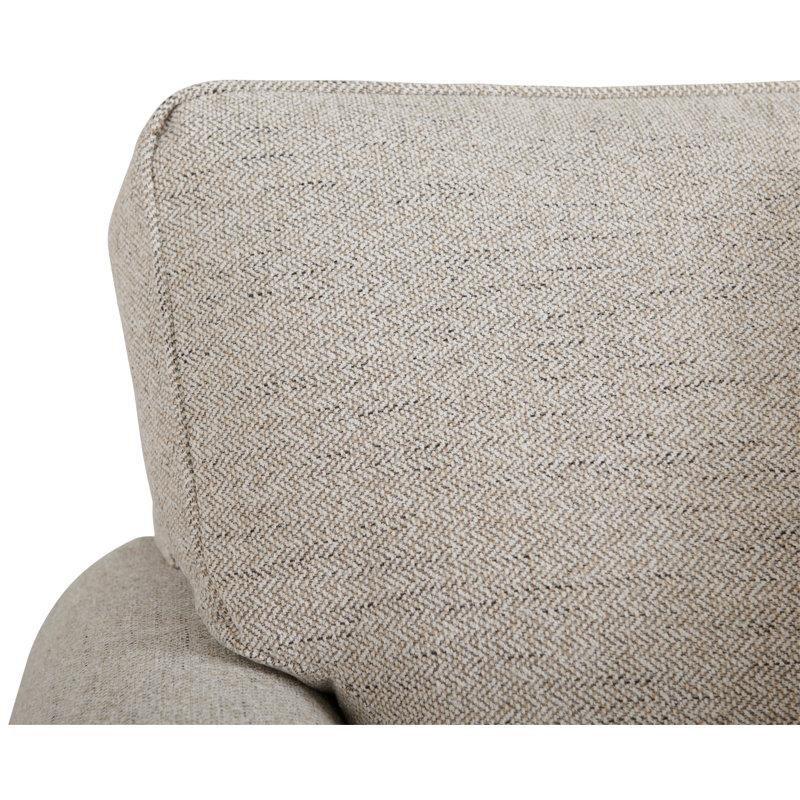 Bej Şönil Kumaş Kıvrımlı Kollu İkili Koltuk - 161 cm - 205432