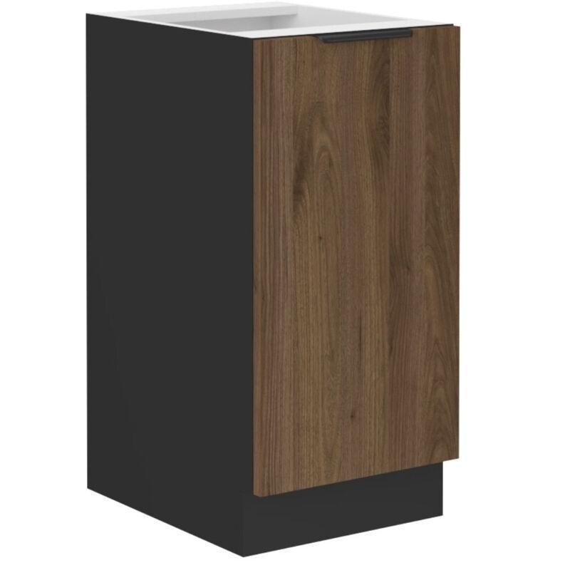 Bej ve Okapi Ceviz Rengi Sessiz Kapanışlı Modüler Mutfak Dolap Seti - 300 cm - 186033