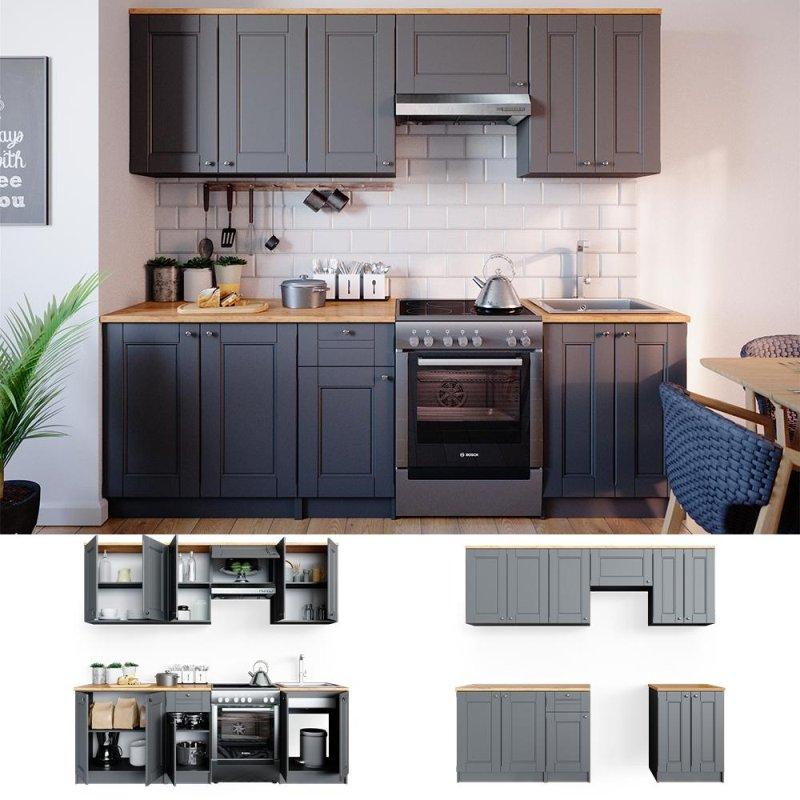 Bergamo 7 Parçalı Hazır Mutfak Seti - 240 cm - 185372