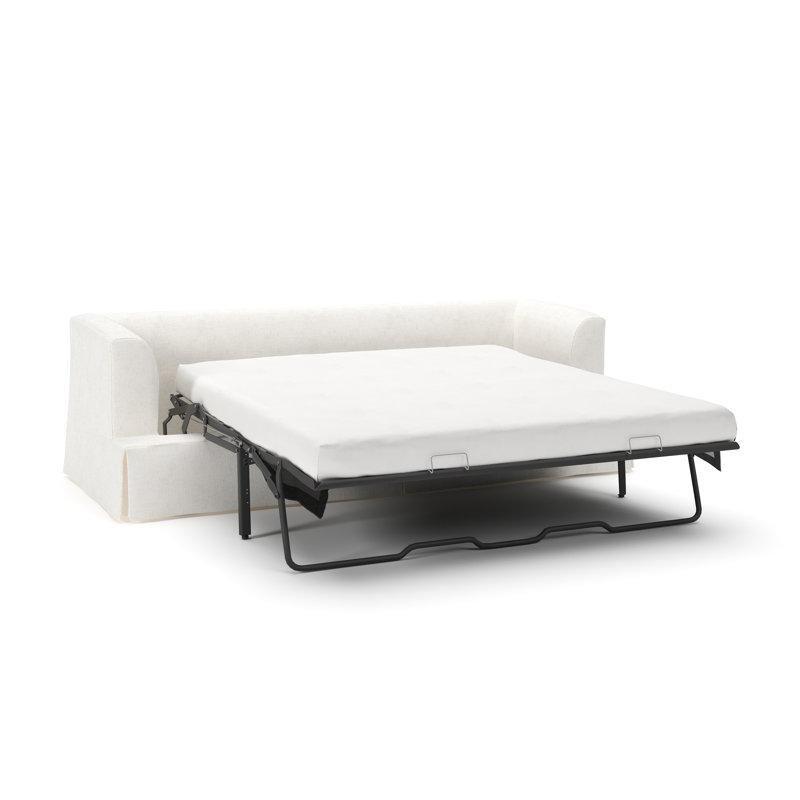 Bevin Natural Keten Karışımı Etekli Queen Boy Yataklı Koltuk - 235 cm - 195846