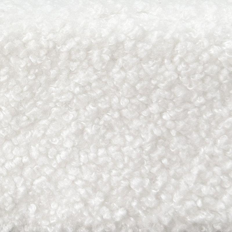 Beyaz Bukle Kumaş Kemerli Tasarım 2li Set Makyaj Masası Pufu - 60x35 cm - 233703