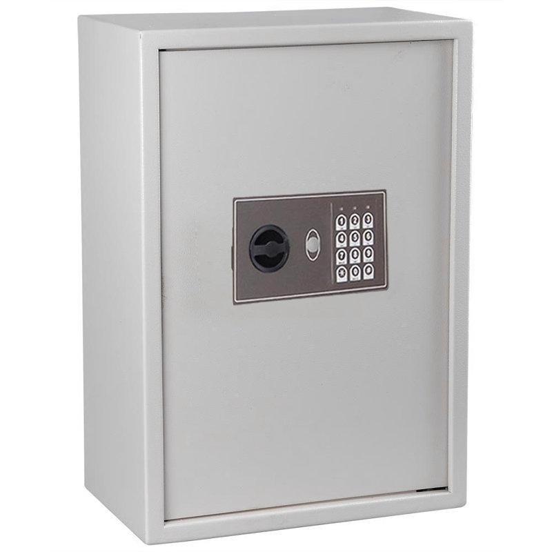 Beyaz Çelik Elektronik Şifreli 245 Kancalı Duvara Monte Anahtar Kutusu - 37x22x53 cm - 171834
