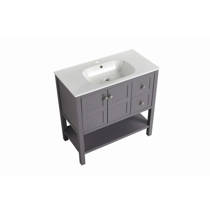Beyaz Kontrplak Duvara Monte Çift Lavabolu Raflı Banyo Dolabı - 153 cm - 201204