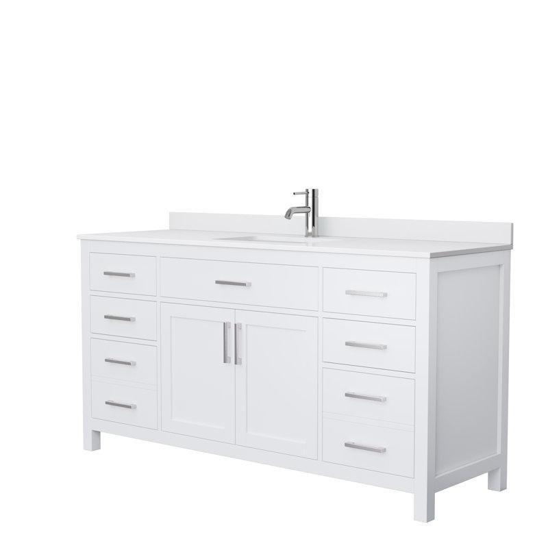 Beyaz Kültür Mermeri Tezgahlı Masif Huş Ağacı Ayaklı Çekmeceli Banyo Lavabo Dolabı - 168 cm - 199222