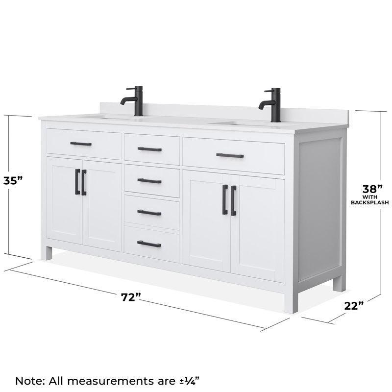 Beyaz Masif Huş Ağacı Mermer Tezgahlı İkili Ayaklı Banyo Lavabo Dolabı - 183 cm - 202158