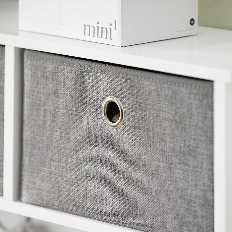 Beyaz MDF 5 Kancalı 3 Sepetli Askılı Duvar Rafı - 101 cm - 179232