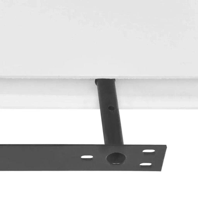 Beyaz MDF Gizli Montajlı İkili Set Duvar Rafı - 102 cm - 180407