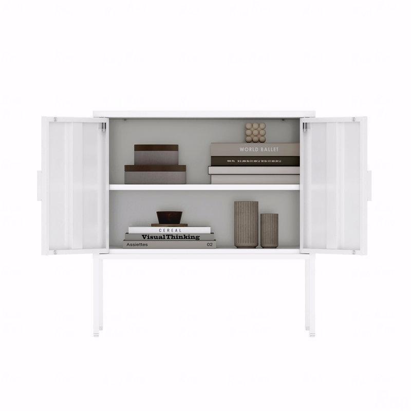 Beyaz Metal Ayarlanabilir Raflı Ayakkabılık - 60x40x61 cm - 227988