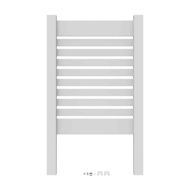 Beyaz Plastik Bağımsız Duran Dekoratif Balkon Çiti - 153x92 cm - 174502
