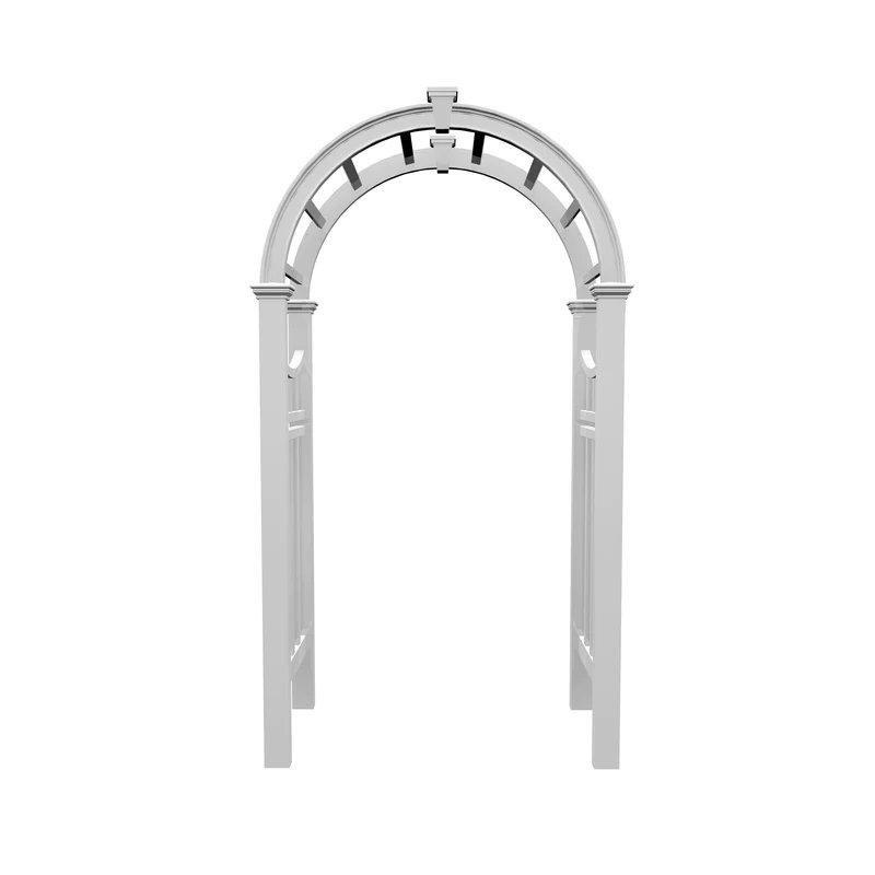 Beyaz PVC Kemerli Bahçe Kemeri - 125x61 cm - 178791