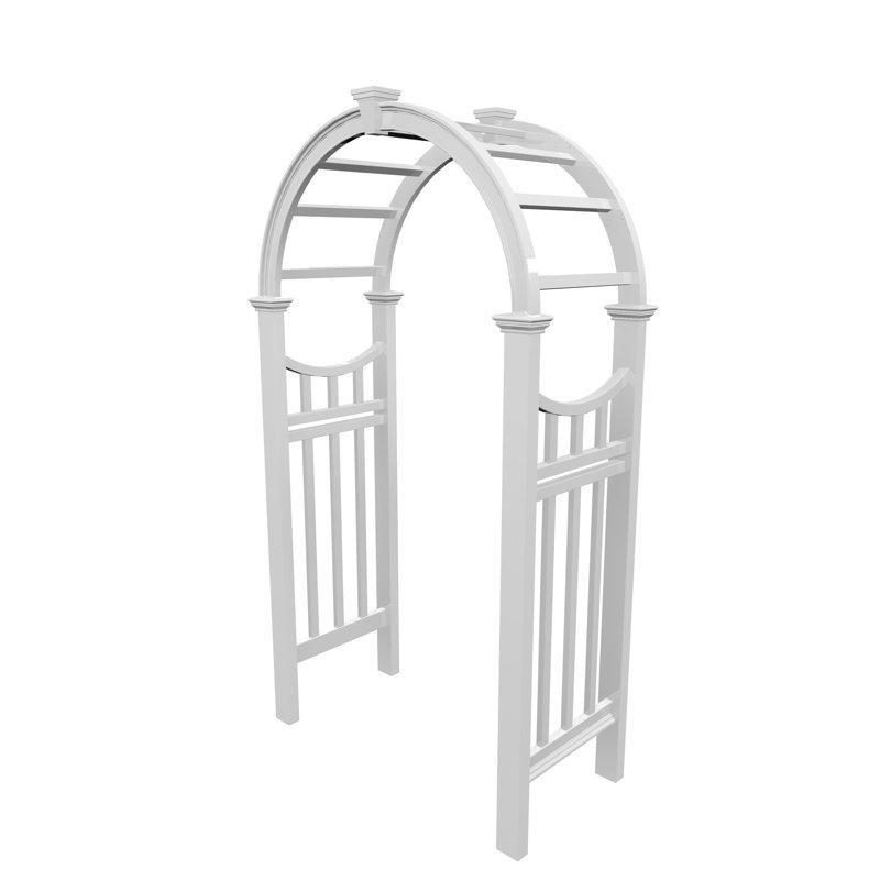 Beyaz PVC Kemerli Bahçe Kemeri - 125x61 cm - 178791