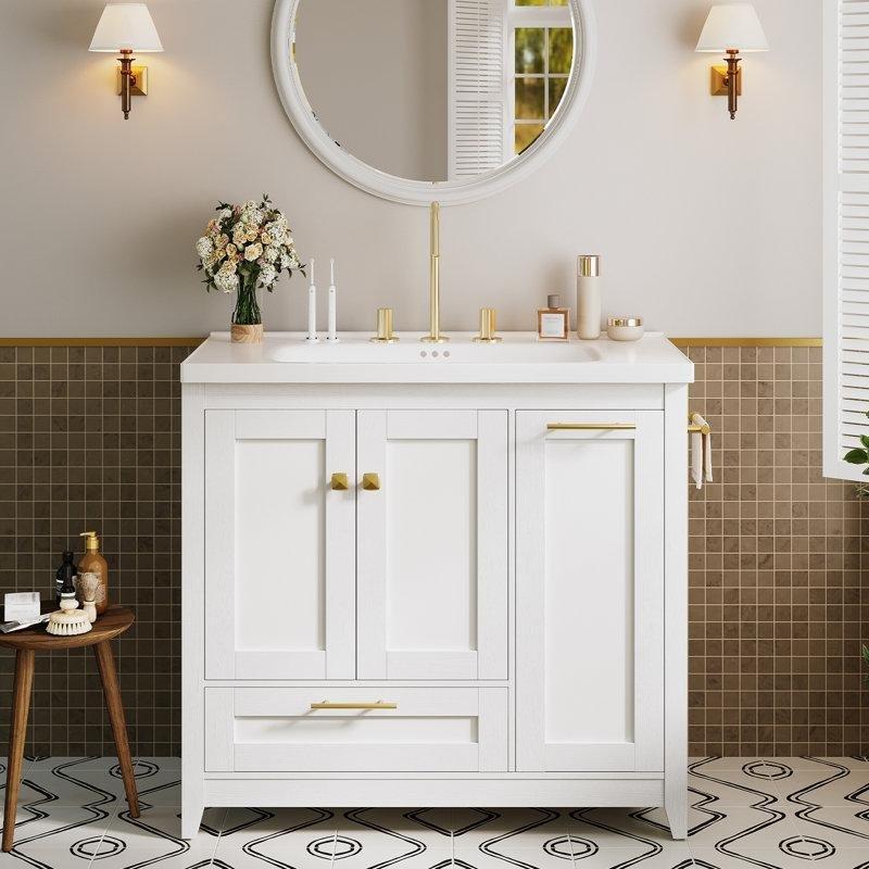 Kirli Sepetli Lavabo Dolabı