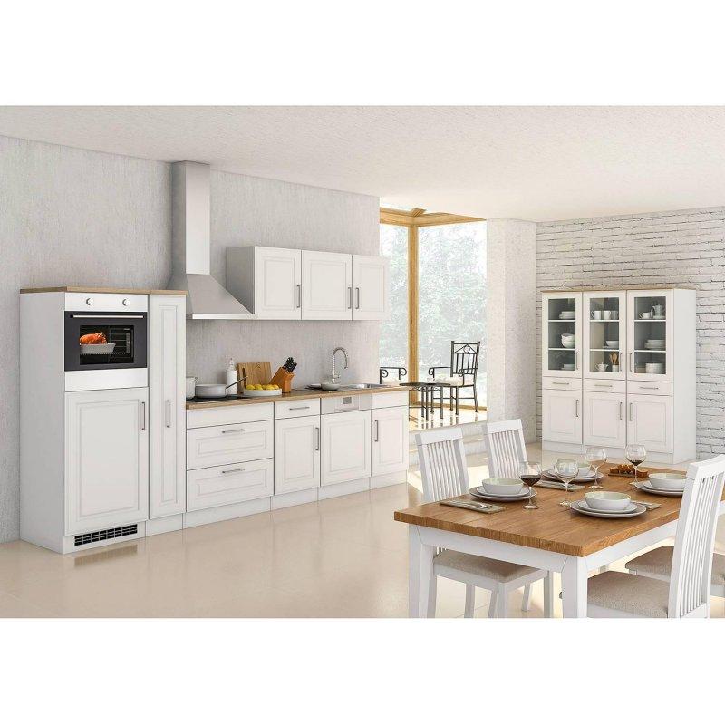 Beyaz Sunta Country Tarzı Elektrikli Cihazlı 10 Parça Mutfak Modeli - 330 cm - 185348