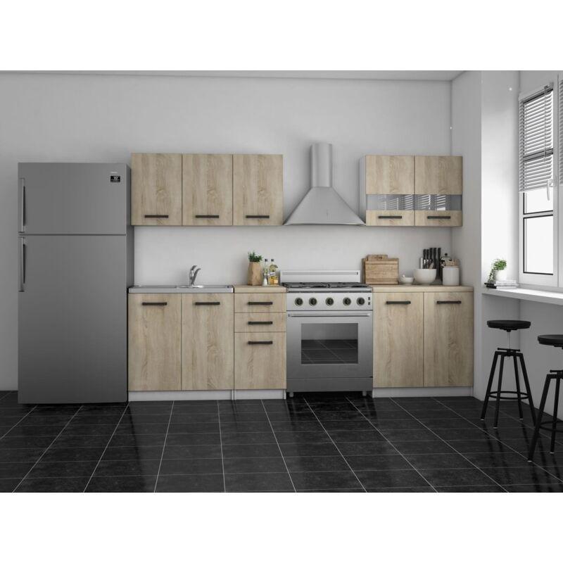 Beyaz Suntalam Modüler 6 Parça Tezgahlı Mutfak Modeli - 200 cm - 186250
