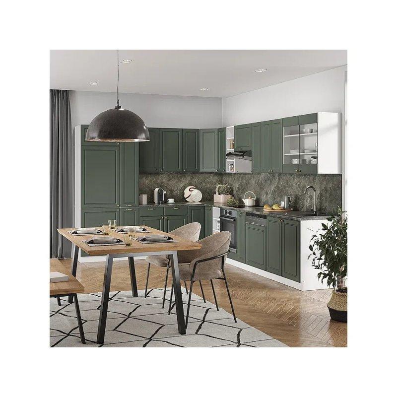 Bordo ve Beyaz Parlak Köşe Mutfak Modeli - 347x46x82 cm - 186406