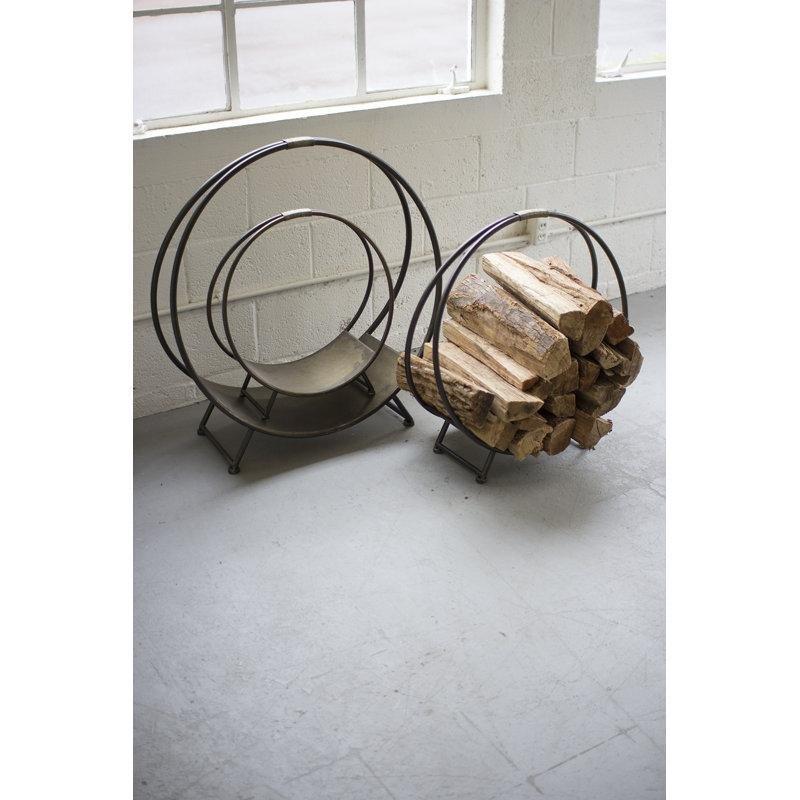 Bronz 3lü Set Şömine Odunluk - 86x65x27 cm - 188811