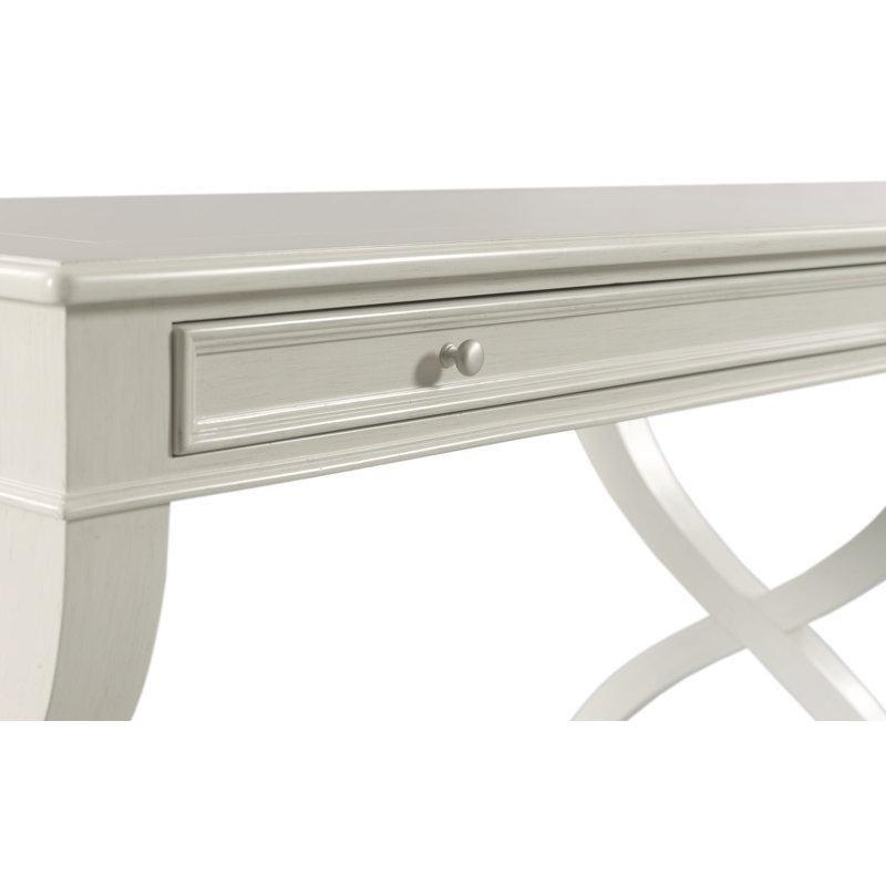 Carrara Rengi Masif Kızılağaç ve Kiraz Ağacı Çekmeceli Vintage Çalışma Masası - 107x54 cm - 234539