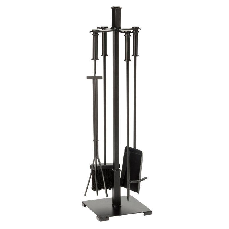 Çelik Kare Stantlı Şömine Maşa Takımı - 81 cm - 188401