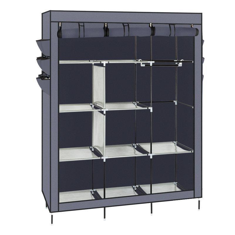 Çelik Profilli Fermuarlı Portatif Bez Dolap - 127x46x176 cm - 182850