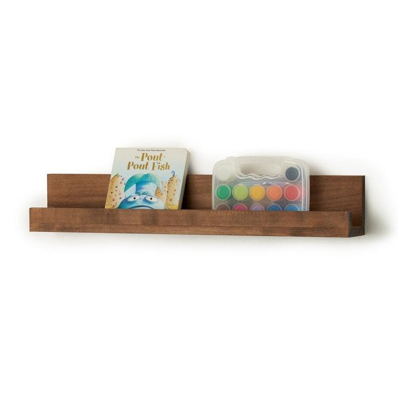 Ceviz Masif Kızılağaç 2li Set Resim Çerçevesi Duvar Rafı - 72 cm - 180264