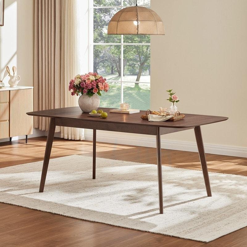 Ceviz ve Meşe Renk MDF Açılabilir Bohem Yemek Masası - 237383