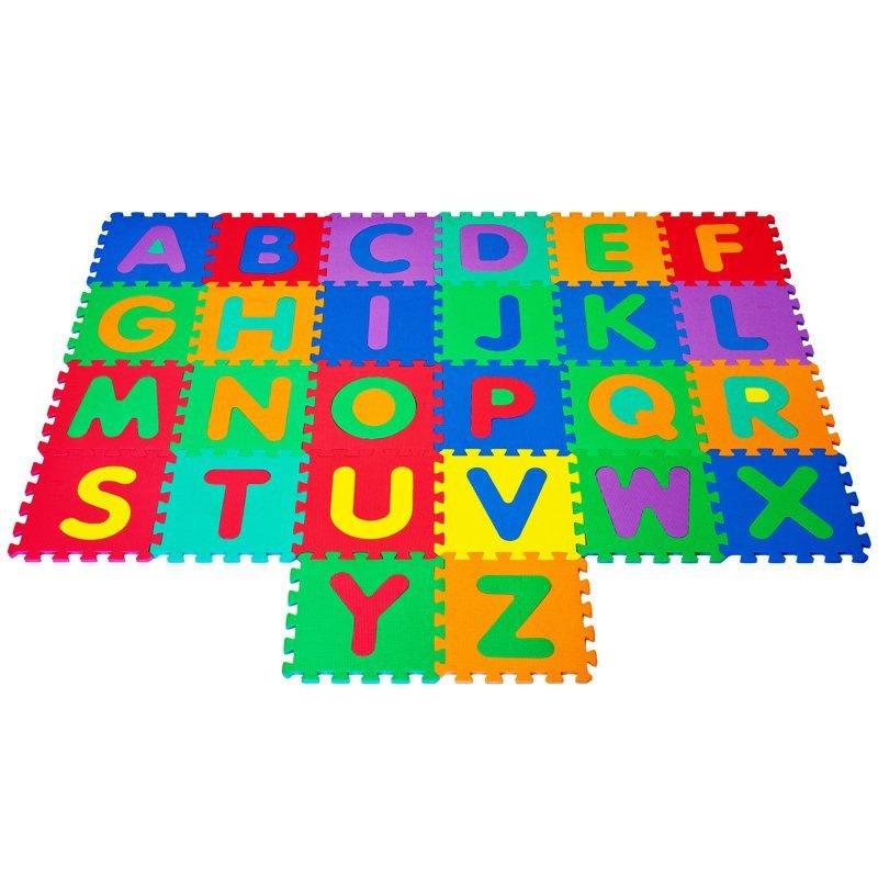 Çok Renkli Köpük Dokulu Yapboz Alfabe Geçmeli Oyun Halısı - 32 cm - 182429